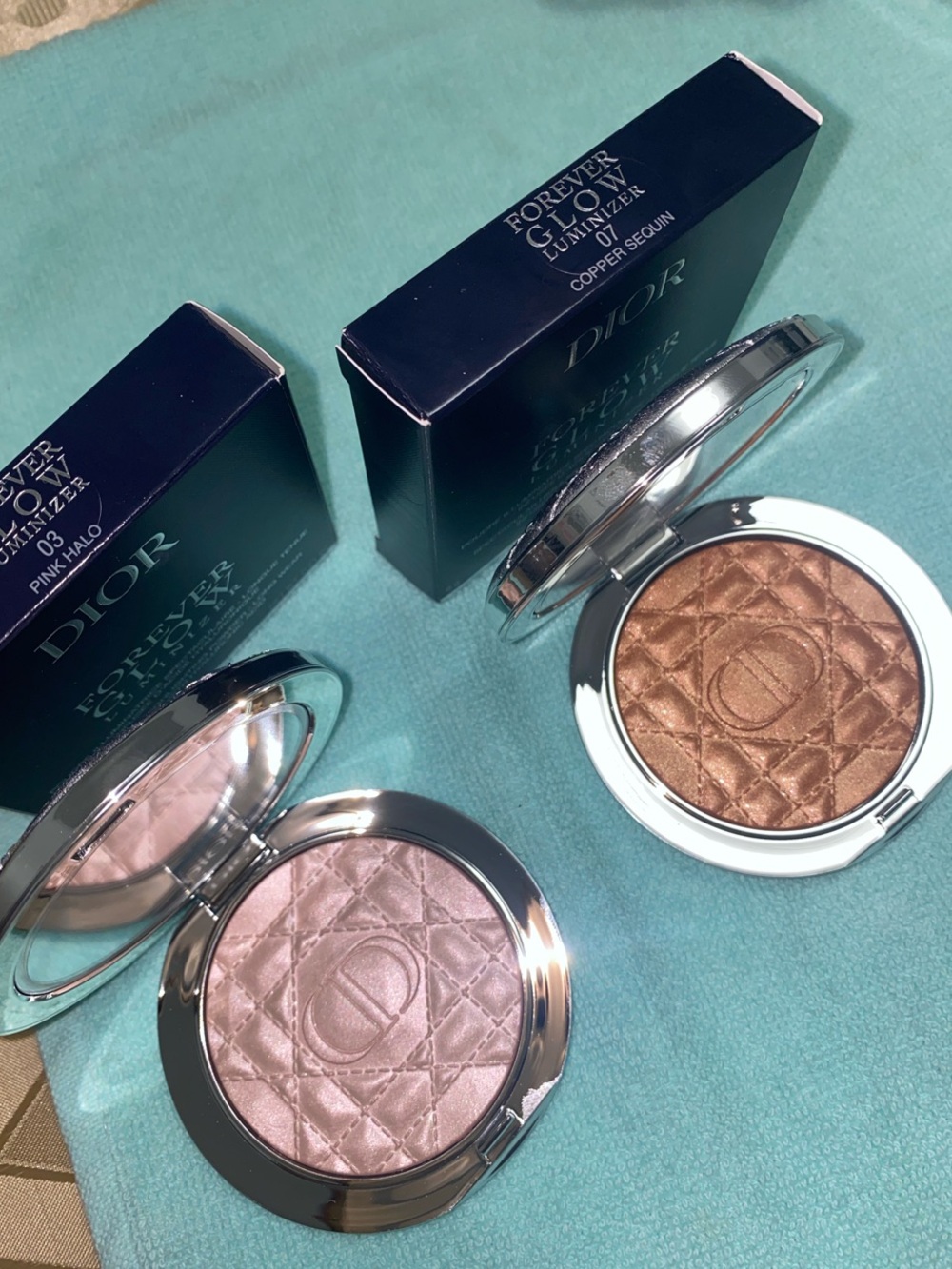 Dior Forever Glow Luminizer — Pink Halo & Copper Serum Highlighters limited edit